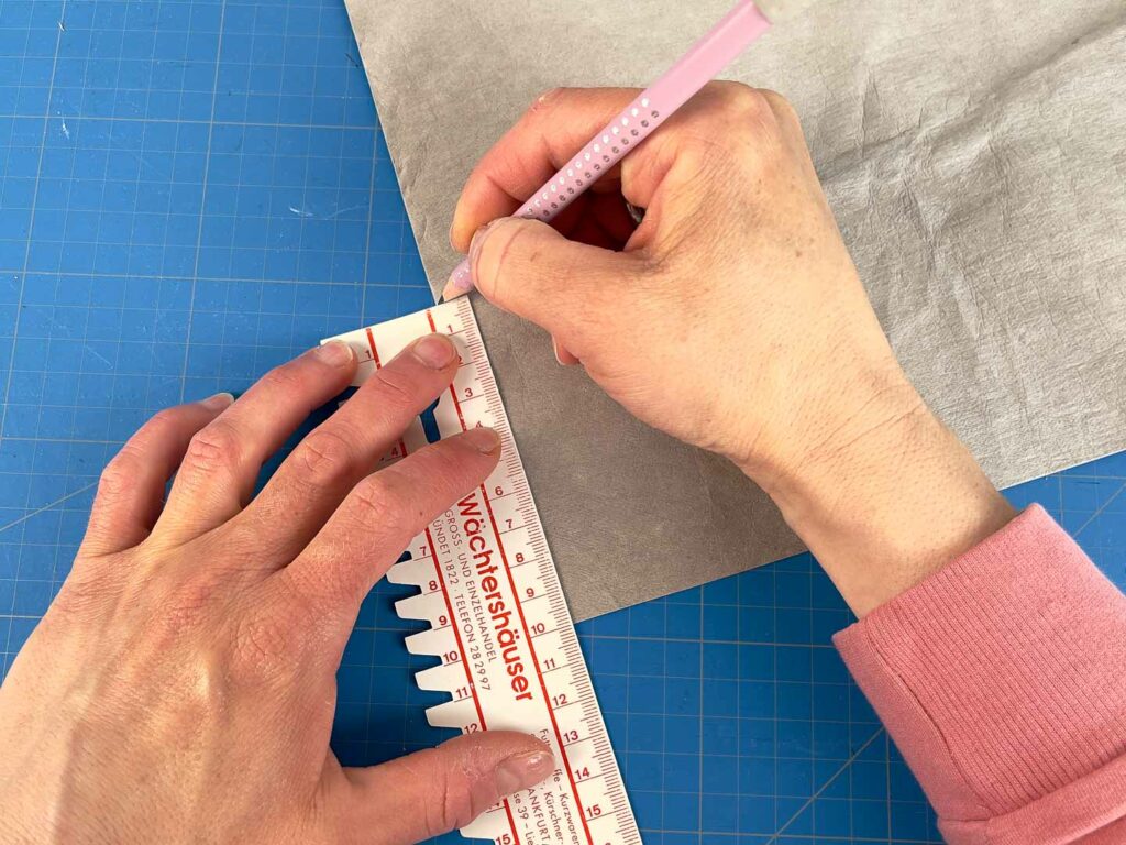 Kantenlänge des Dreiecks auf SnapPap anzeichnen