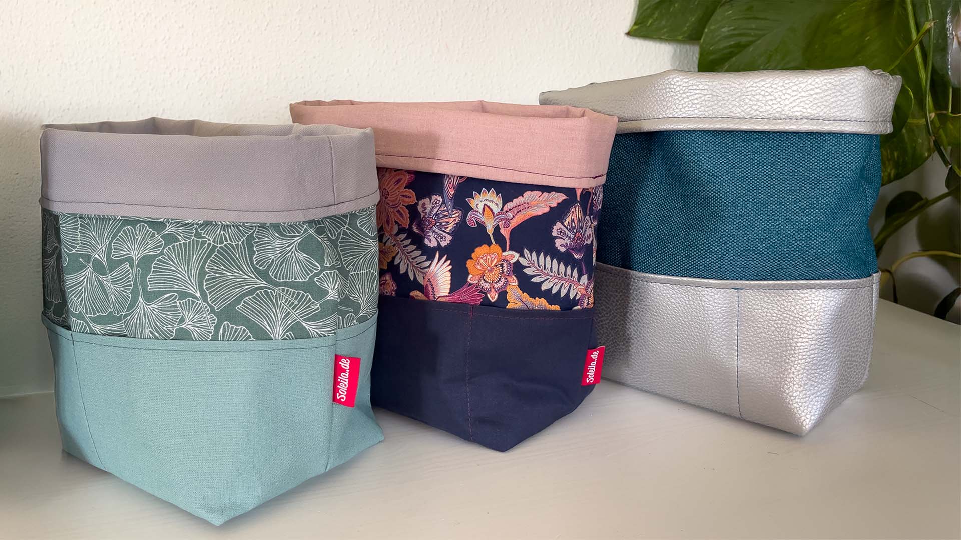 3 selbst genähte Utensilos