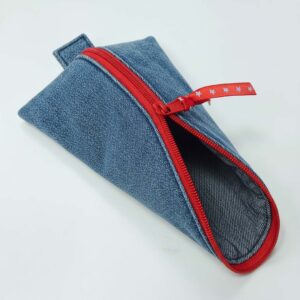 Jeansmäppchen in Dreiecksform